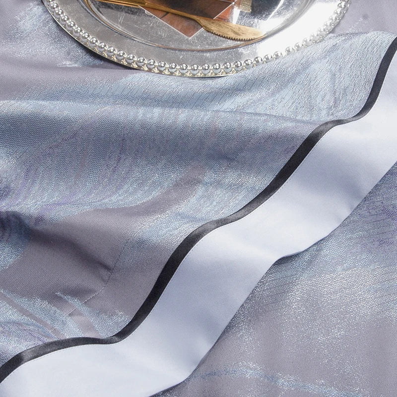 Afralia™ 1500TC Egyptian Cotton Silk Jacquard Bedding Set for Queen King Beds