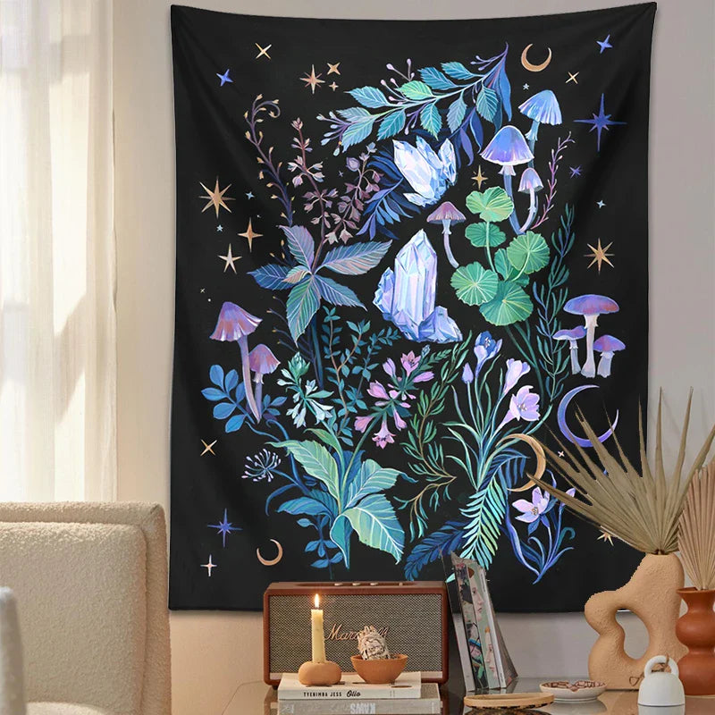 Afralia™ Magical Gardens Wall Tapestry for Bedroom, Dorm & Living Room Decor