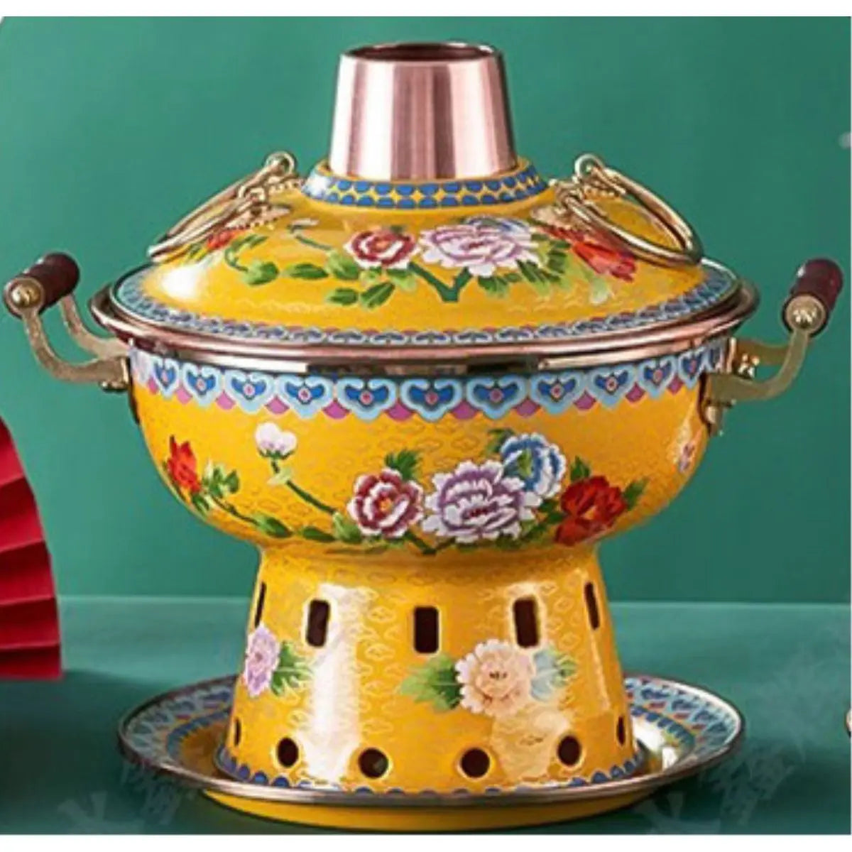 Afralia™ Small Hot Pot Set | Purple Copper Eco-Friendly Oil Separate Meal Household Pot