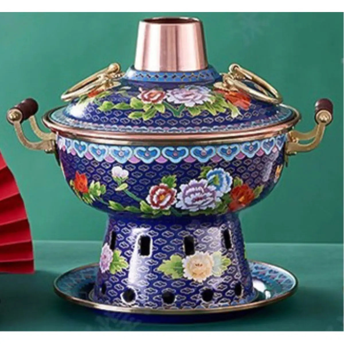 Afralia™ Small Hot Pot Set | Purple Copper Eco-Friendly Oil Separate Meal Household Pot