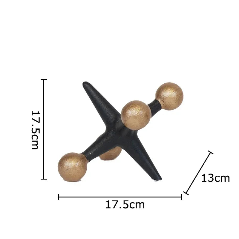 Afralia™ Molecular Model Resin Sculpture Abstract Desk Decor Aesthetic Room Ornament