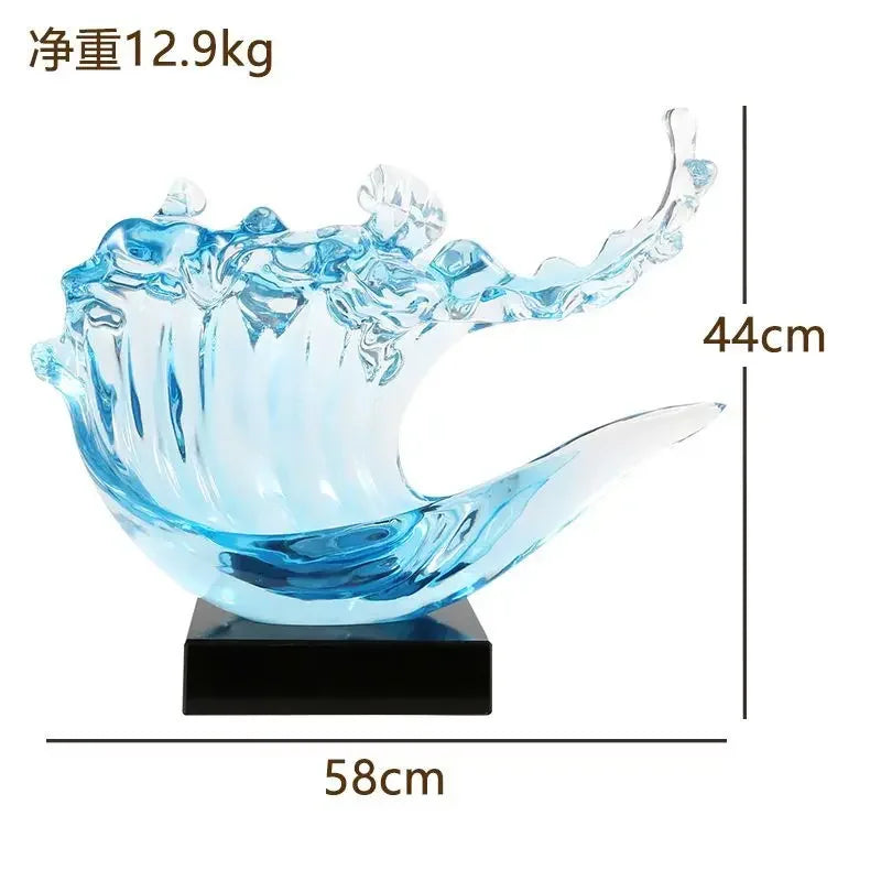 Afralia™ Wave Ornament Modern Minimalist Home Decoration Craft