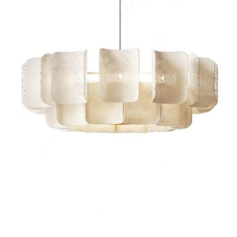 Afralia™ LED White Ceiling Chandelier Dimmable Pendant for Modern Luxury Living and Dining Rooms