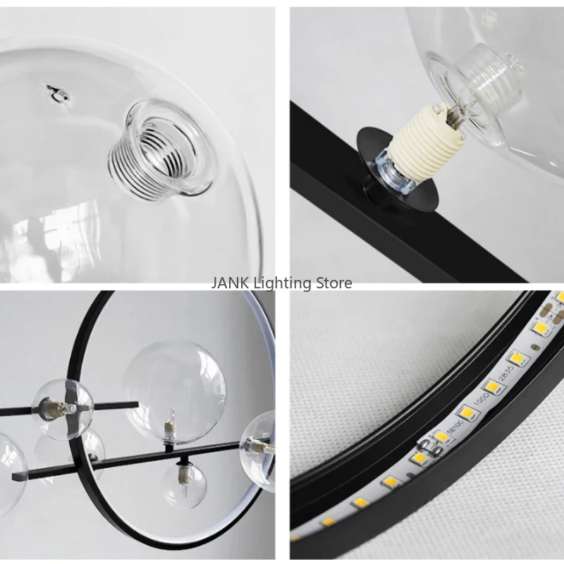 Afralia™ Glass Strip Bubble Chandelier: Unique Magic Bean Pendant Light for Modern Decor