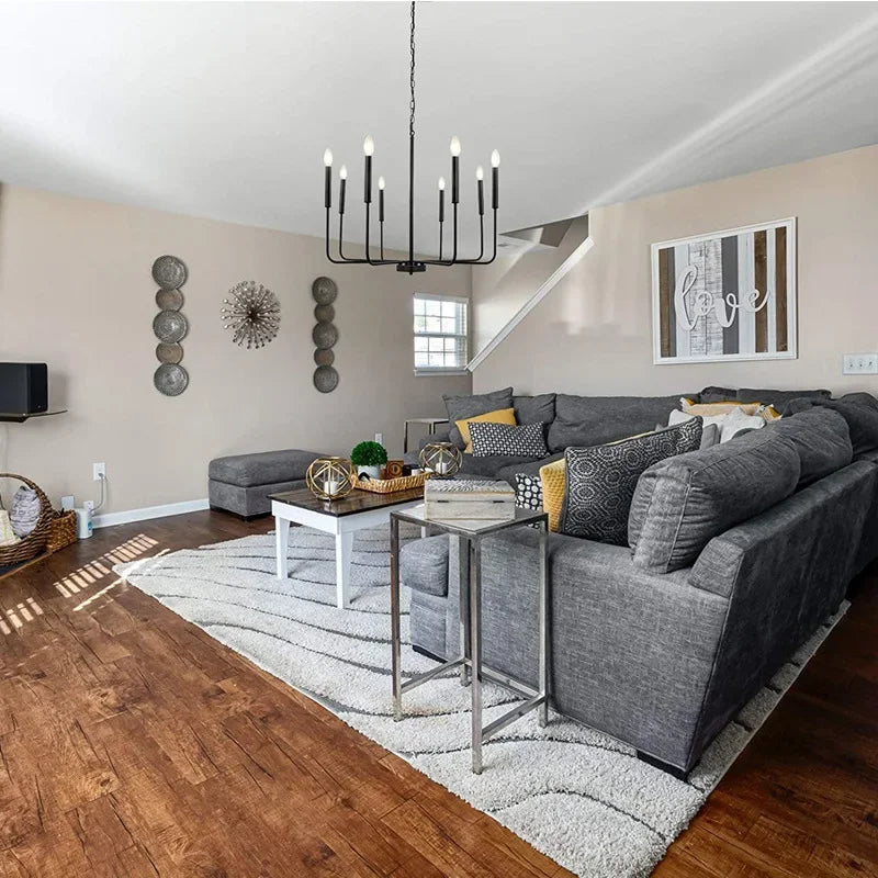 Afralia™ Iron Branch Chandelier LED Pendant Light - Elegant Home Decor