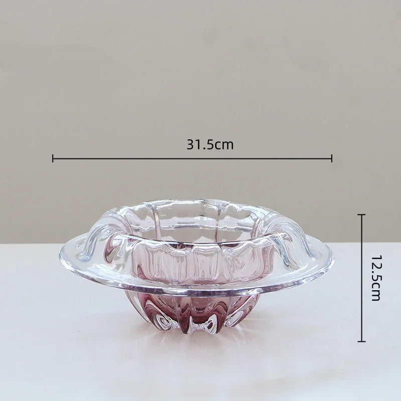 Afralia™ Wave Edge Glass Vase Terrarium for Home Decor & Storage