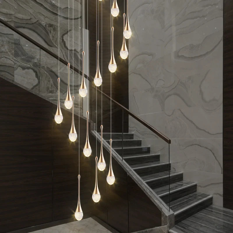 Afralia™ LED Crystal Chandelier: Modern Living Room Gold/Silver/Black Ceiling Light