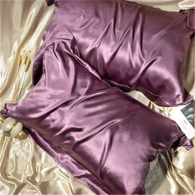 Afralia™ Silky Mulberry Silk Pillowcase | Luxury Skin Beauty Smooth Pillow Cover