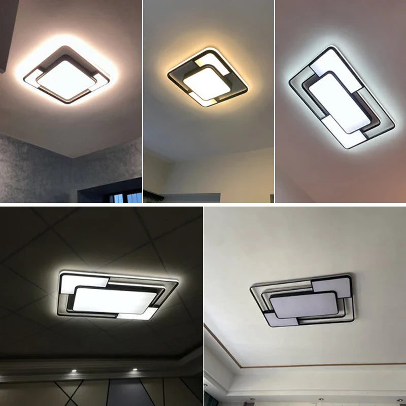 Afralia™ Modern LED Ceiling Light Fixture for Home Indoor Living Room Bedroom Dining Room