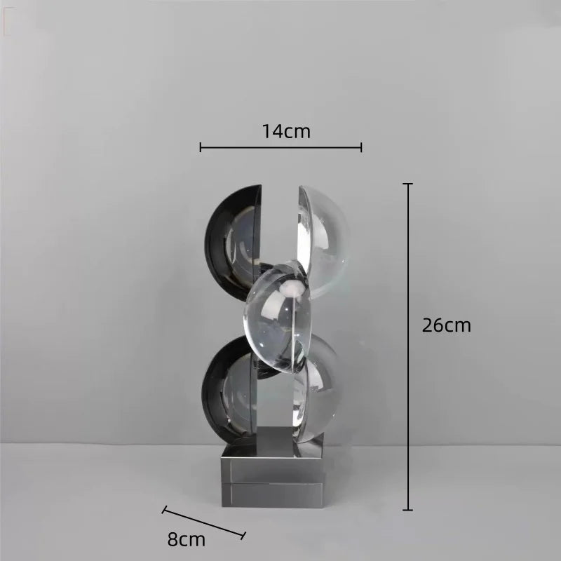 Afralia™ Geometric Crystal Sculpture Home Decor Figurine