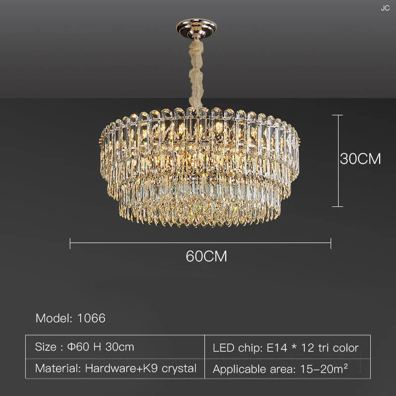 Afralia™ Crystal Chandelier: Postmodern High-End Light Luxury for Living & Dining Rooms