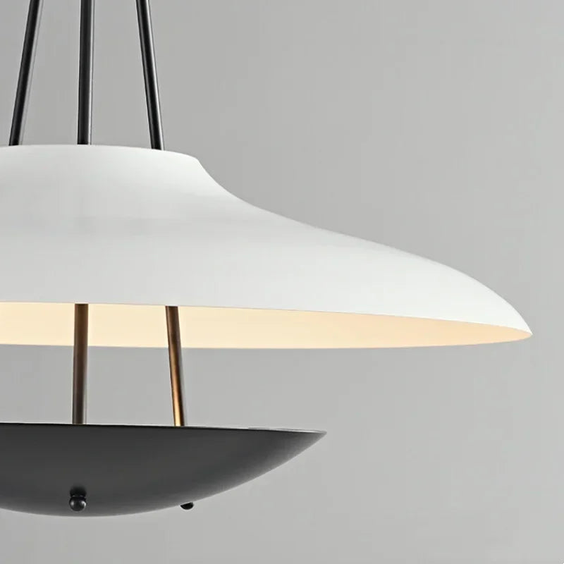 Afralia™ Modern Minimalist Black White Pendant Light for Restaurants and Studios