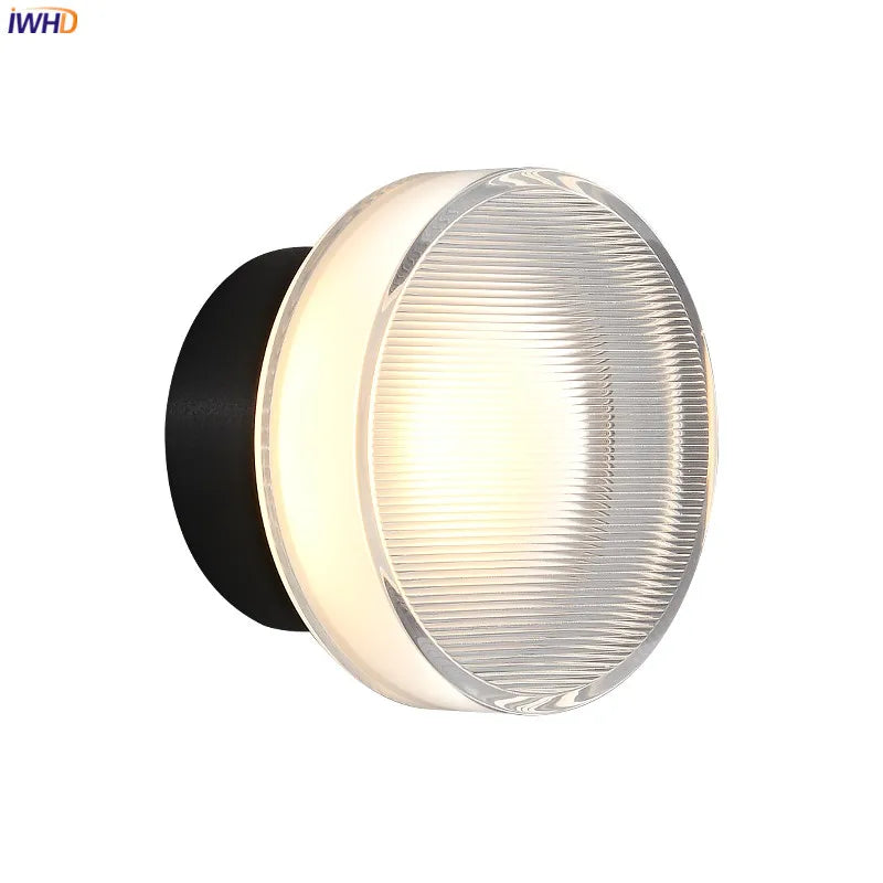 Afralia™ LED Wall Sconce Light Luxury Modern Creative Acrylic Bedroom Living Room Lamp