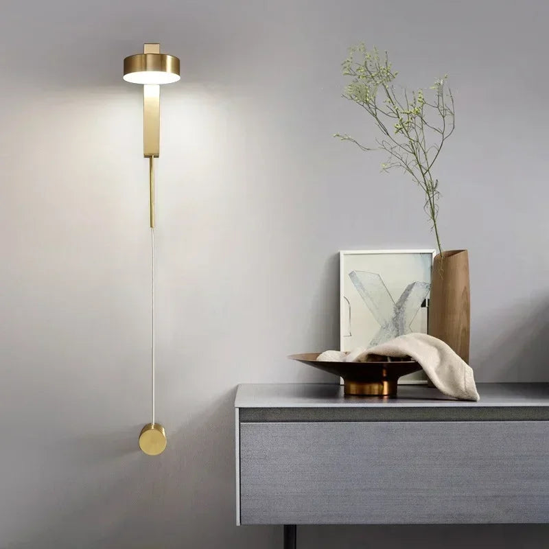 Afralia™ Flex LED Wall Mount Lamp 360° Rotating Dimming Switch Sconce Light