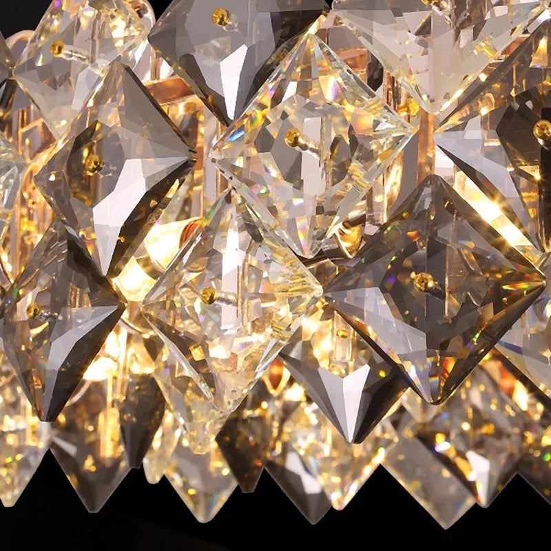 Afralia™ Crystal Chandelier for Living & Dining Room, Luxury Ceiling Light Fixture
