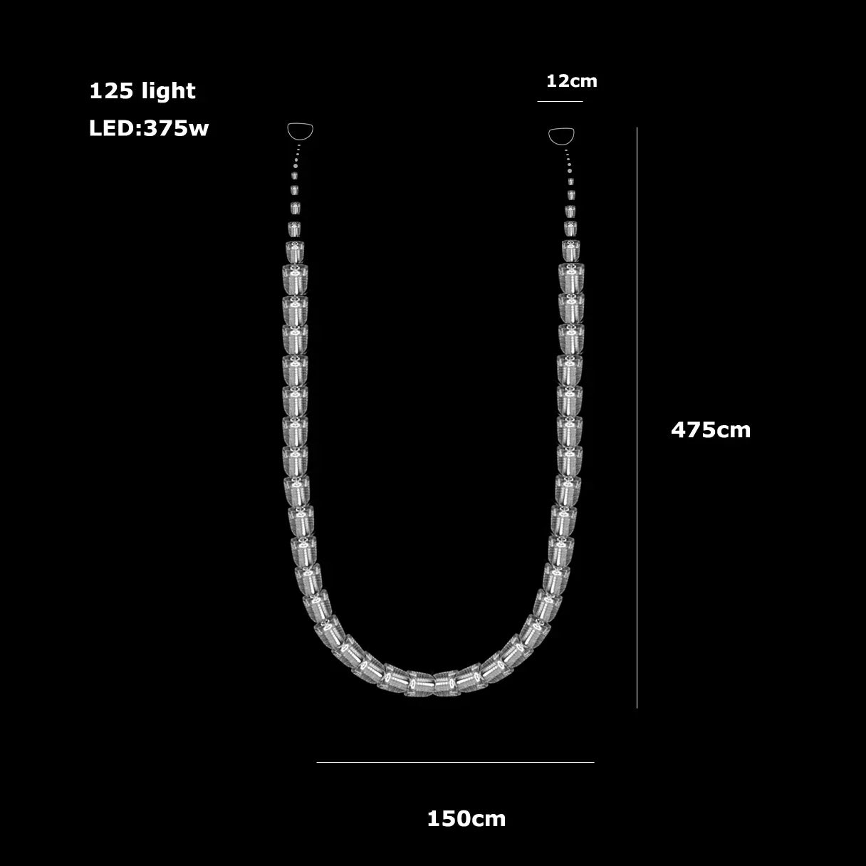 Afralia™ Crystal Bullet High Ceiling Chandelier for Living Room & Staircase