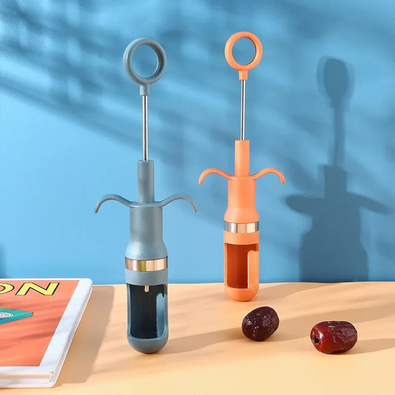 Afralia™ Jujube & Cherry Pitter Fruit Core Remover Tool Fast Seed Extract Kitchen Accessory
