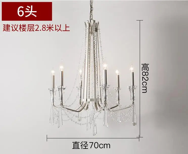 Afralia™ Modern Nordic Crystal Chandelier for Living Room Ceiling, French Style Large LED Lamp