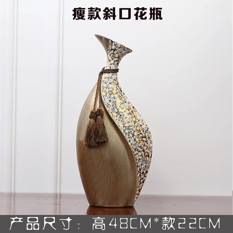 Afralia™ European Ceramic Vase: Retro Style Home Decor Crafts, Wedding Floral Arrangement