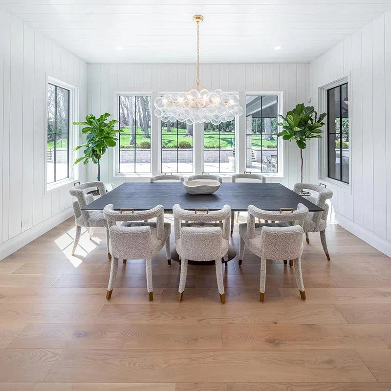 Afralia™ Nordic Bubble Ball Pendant LED Glass Kitchen Living Room Modern Lighting