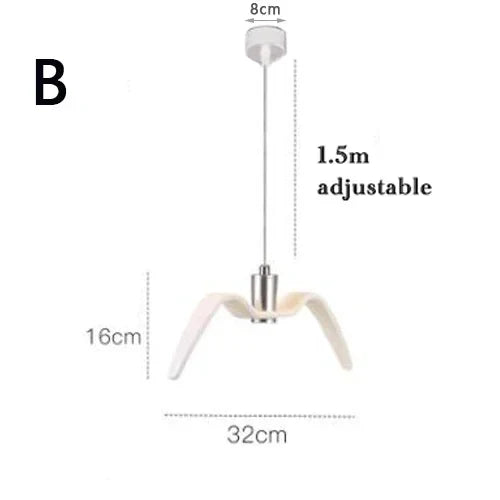 Afralia™ Seagull LED Chandelier: Modern Kitchen/Bar Ceiling Light Fixture