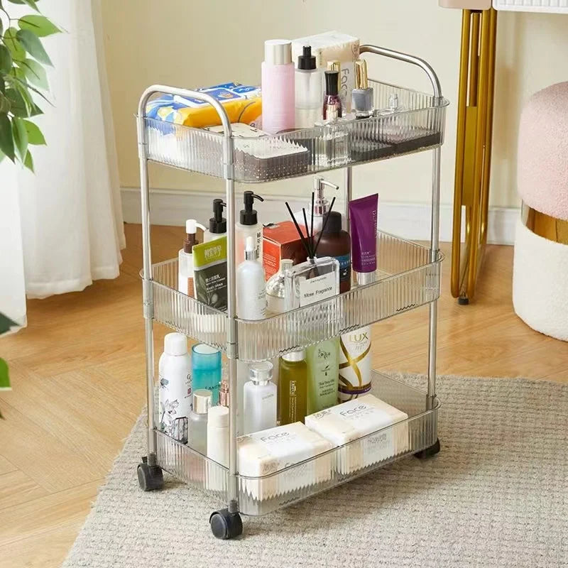 Afralia™ Multi-layer Rolling Utility Cart for Efficient Storage and Organization