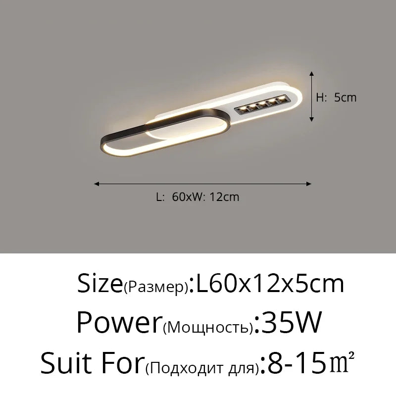 Afralia™ LED Corridor Chandeliers with Spotlights - Creative Entry Porch Lighting