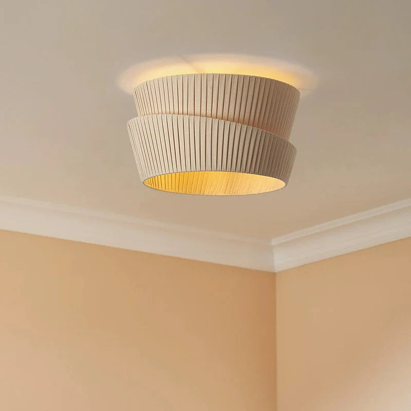 Afralia™ Cream LED Ceiling Chandelier for Living Room Dining Bedroom