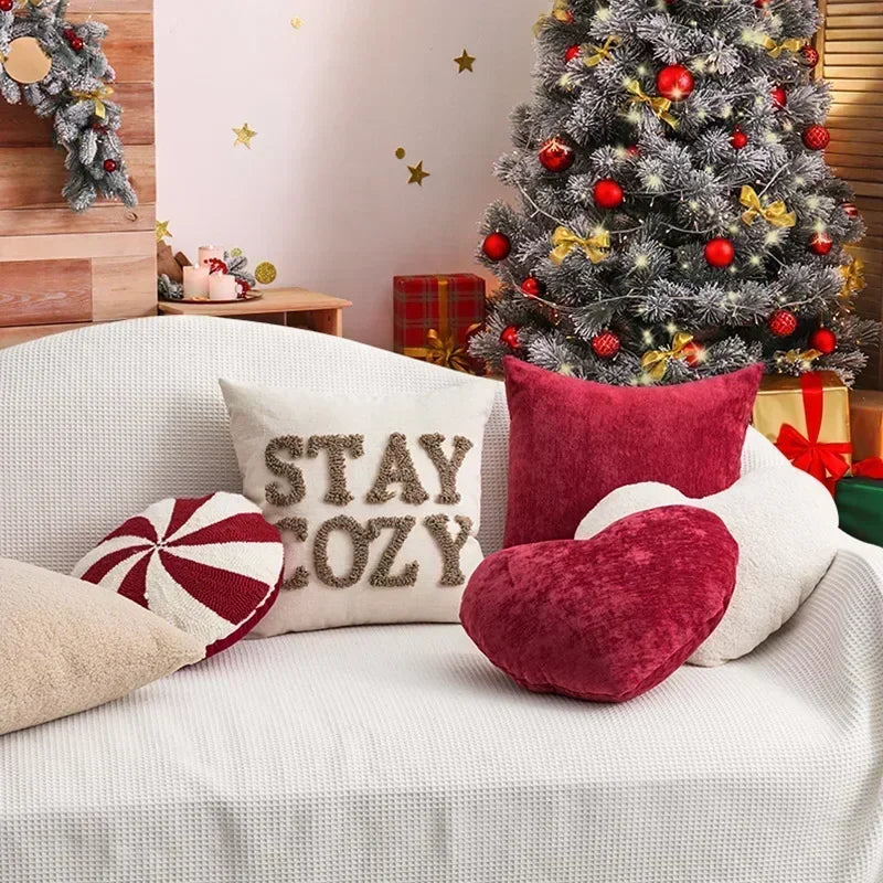 Afralia™ Christmas Candy Cushions: Festive Heteromorphic Decorative Pillows for Sofa