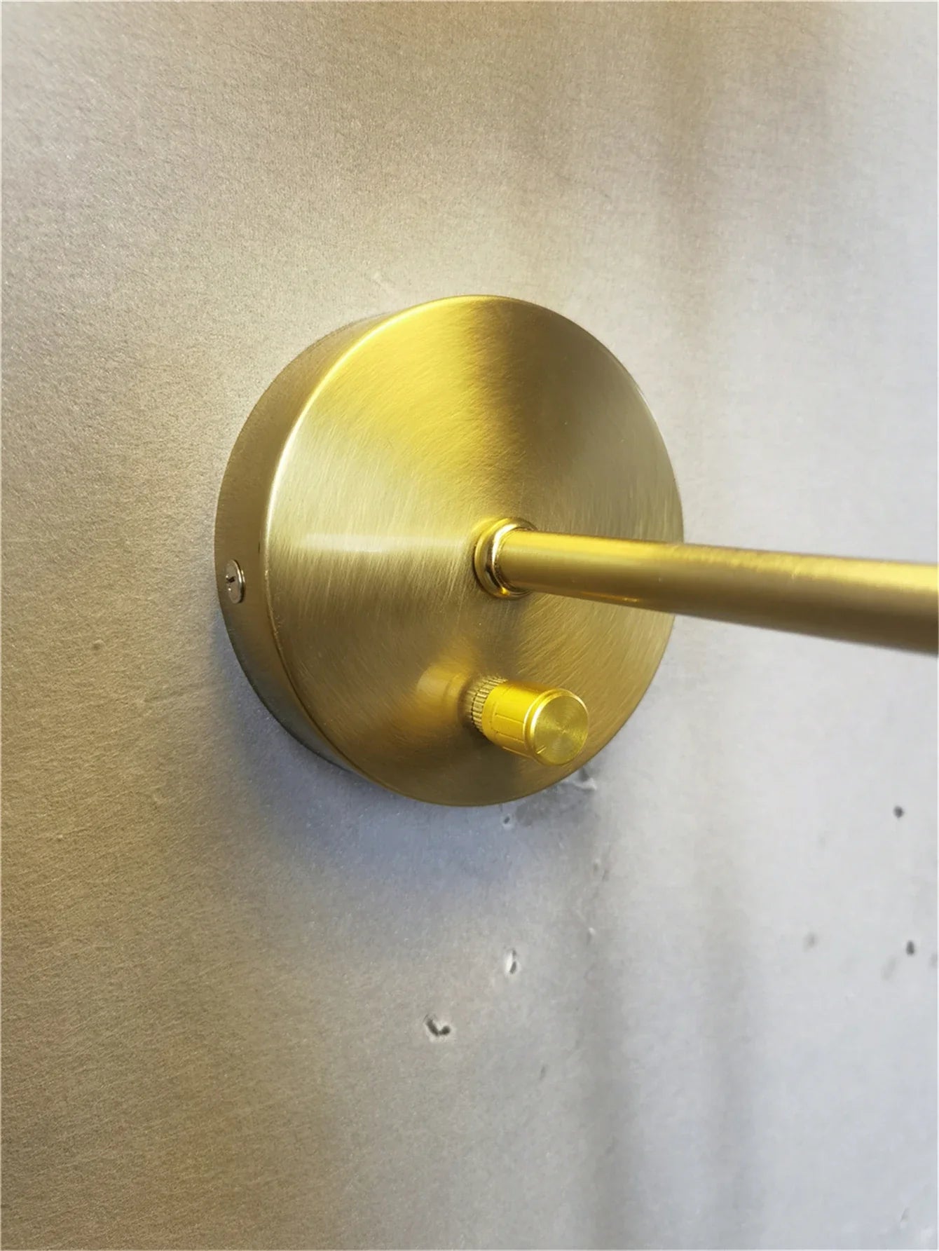 Afralia™ Flared White LampShade Wall Lamp - Knob Switch Sconce Lighting Fixture