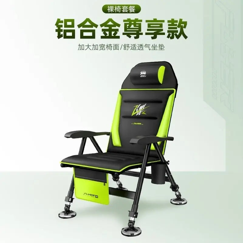 Afralia™ Foldable Fishing Chair - Thick Portable Camping Chair