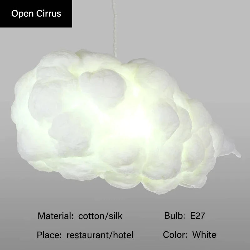 Afralia™ Modern Cloud LED Pendant Chandelier for Living Room Decor