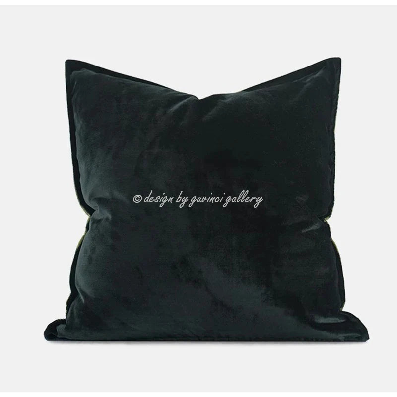 Afralia™ Wild Luxury Leopard Jacquard Cushion Cover Throw Pillow Case Black Gold