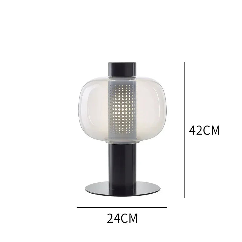 Afralia™ Glass Table Lamp Modern Design for Living Room and Bedroom