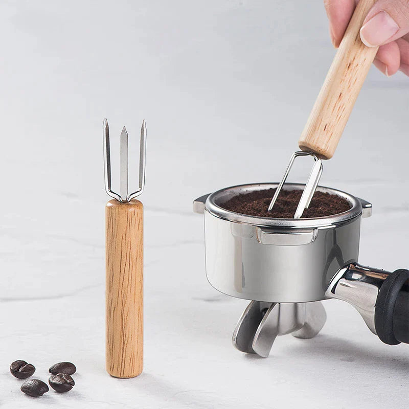 Afralia™ Espresso Stirrer: Professional Barista Tool with Natural Wood Handle