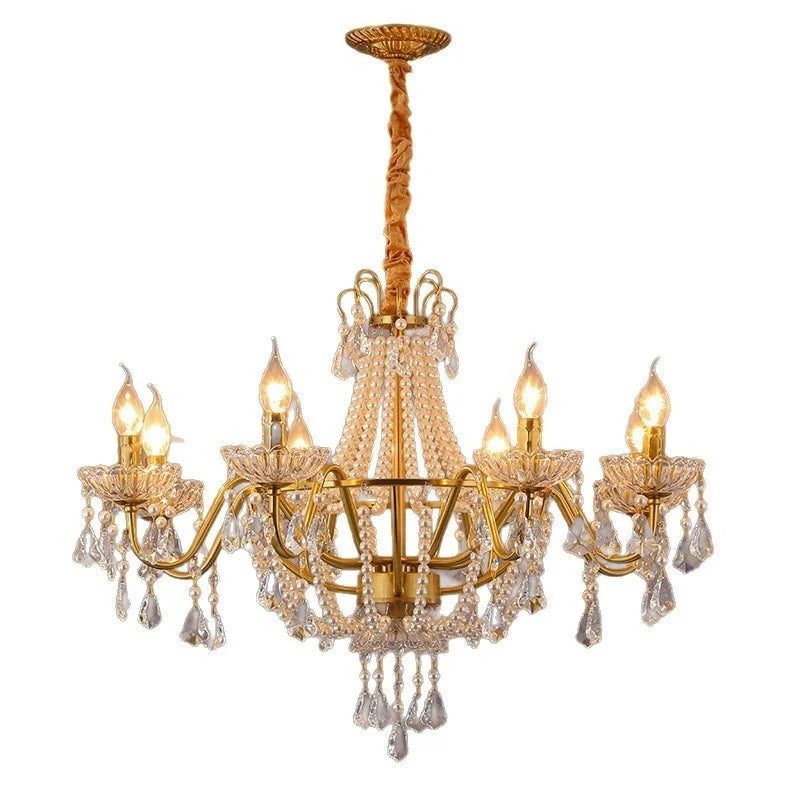 Afralia™ Crystal LED Chandelier Pendant Lights for Villa Stairs and Hotel Decor