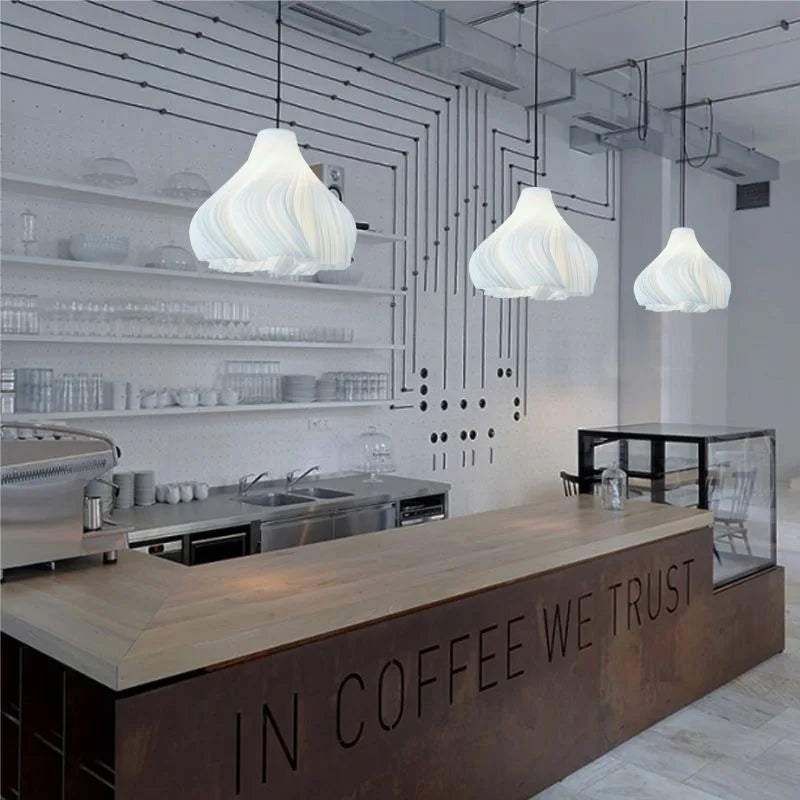 Afralia™ Modern 3D Print Ceiling Chandelier for Living Room & Restaurant Dining Décor