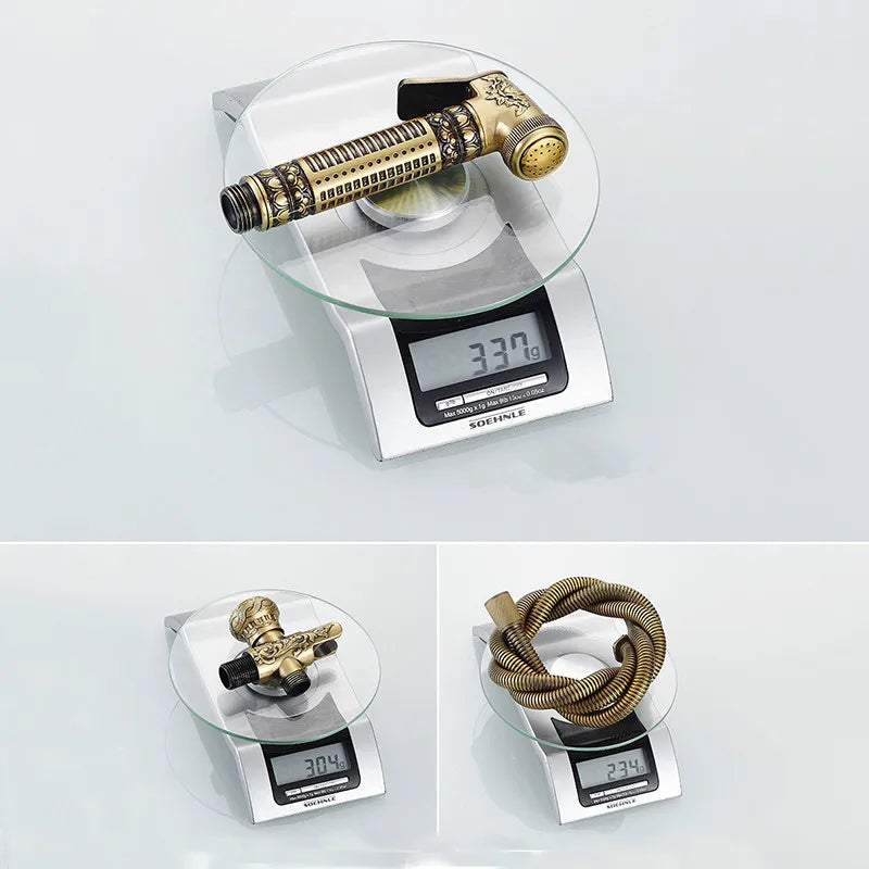 Afralia™ Brass Bidet Shattaf System for Hygienic Washing and Anal Shower