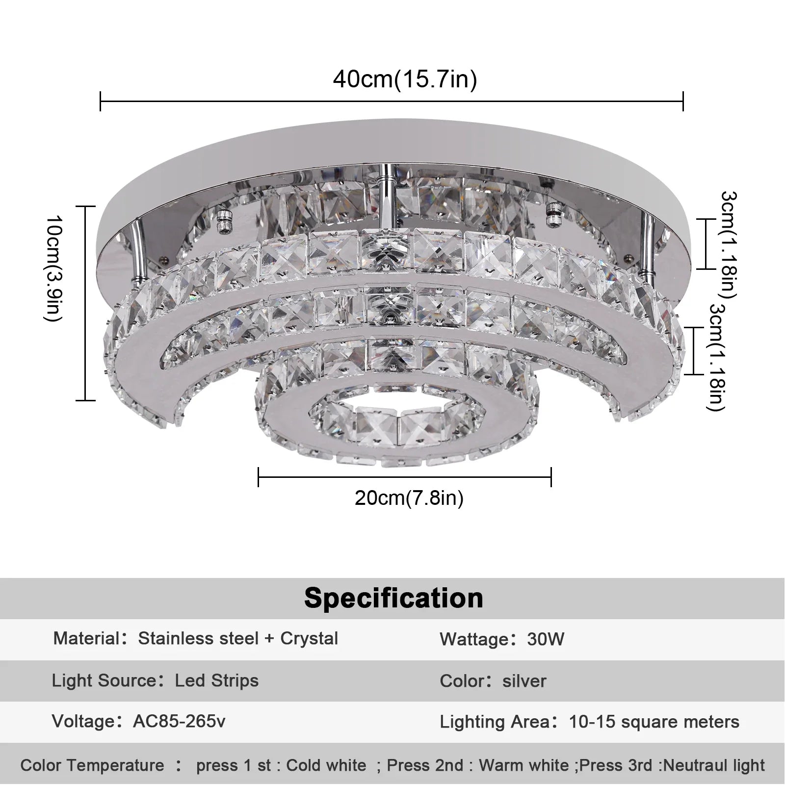 Afralia™ Crystal Chandelier for Home Hotel Decor, Modern LED Ceiling Light Fixture