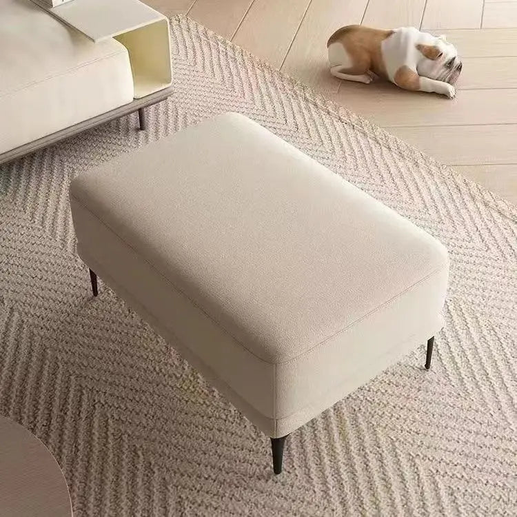 Afralia™ Nordic Square Sofa Stool: Luxury Bed End Stool for Simple Living Room