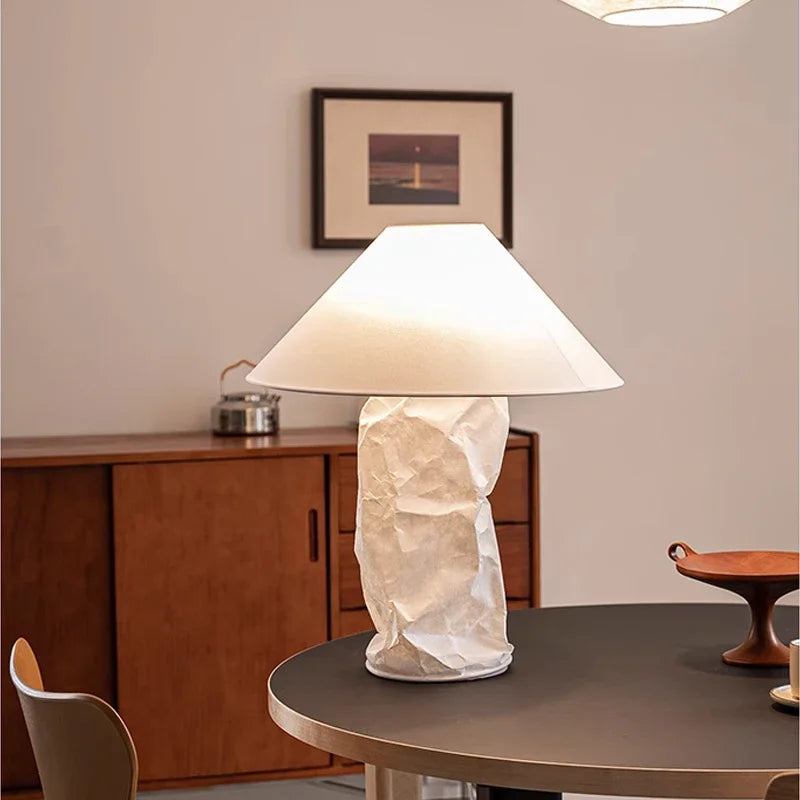 Afralia™ Nordic Wabi Sabi Dupont Paper LED Floor Lamp for Home Decor