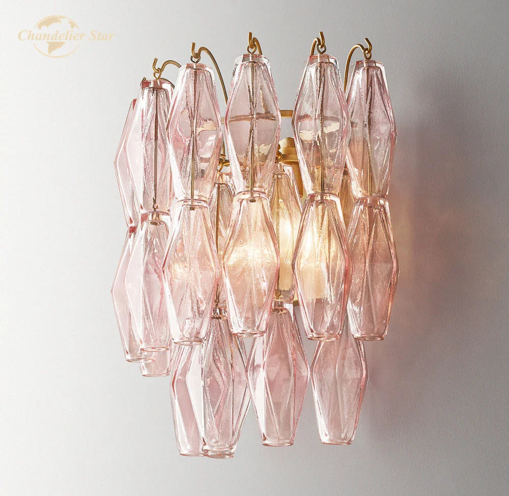 Afralia™ Modern Glass Wall Sconce LED Light Indoor Decor Fixture