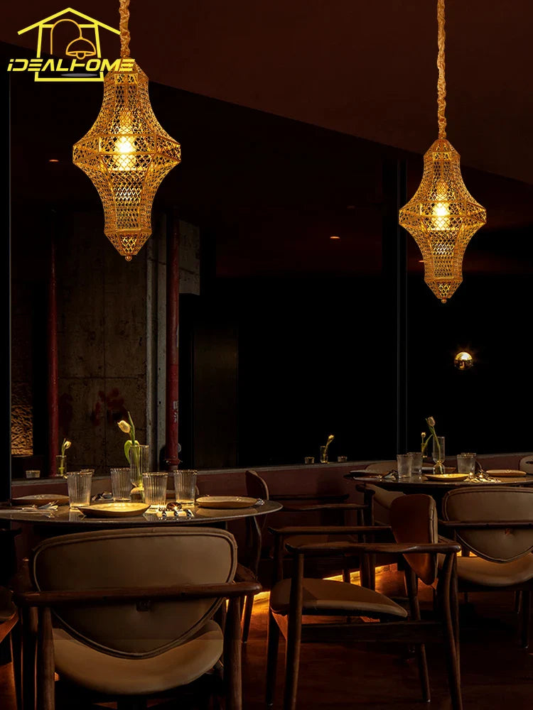 Afralia™ Exotic Pendant Lights LED E27 Thai Design Moroccan Lamp Decor Bar