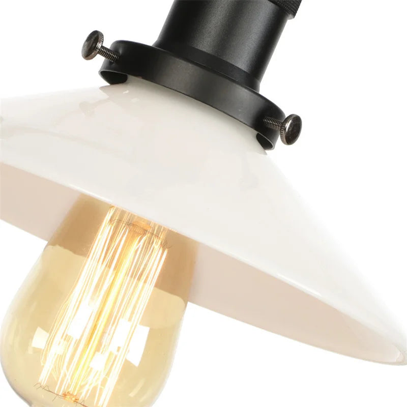 Afralia™ Industrial LED Wall Light Fixture with Pull Chain Switch, 2 Heads Bedside Lamp