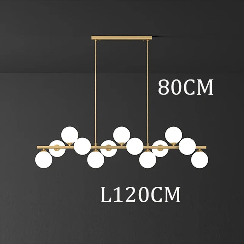 Afralia™ Modern Ceiling Chandeliers: Elegant Pendant Light Fixture for Dining & Living Room