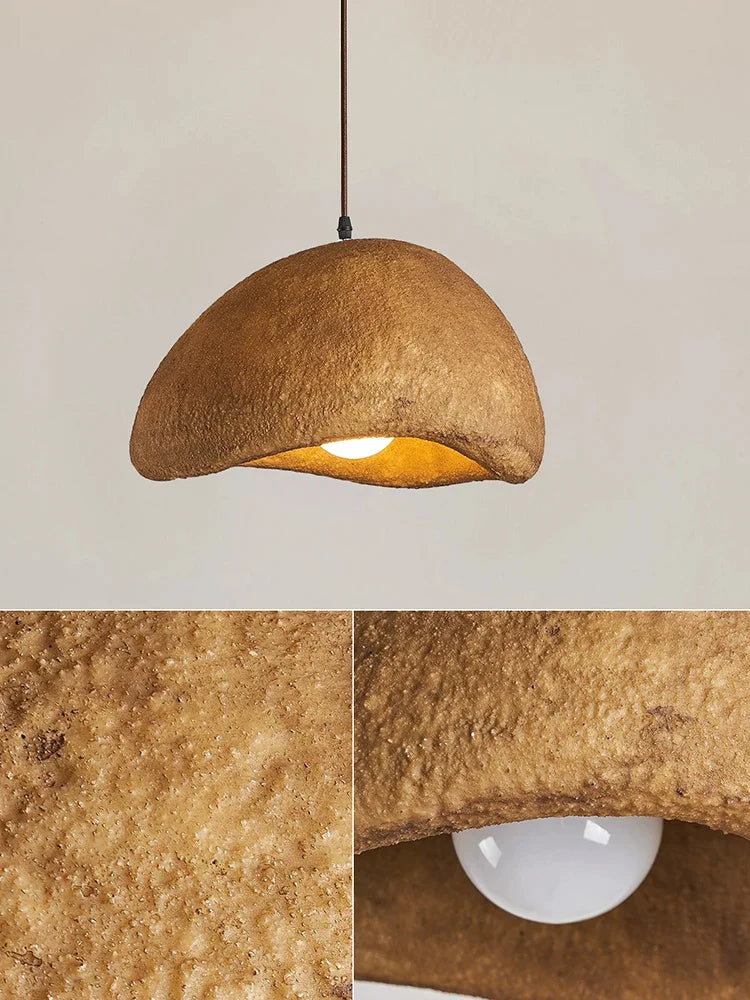 Afralia™ Cream Style Cloud Chandelier Cement LED Pendant Lamp - Modern Hanging Light