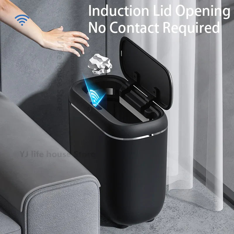 Afralia™ Automatic Sensor Trash Can for Smart Home & Kitchen