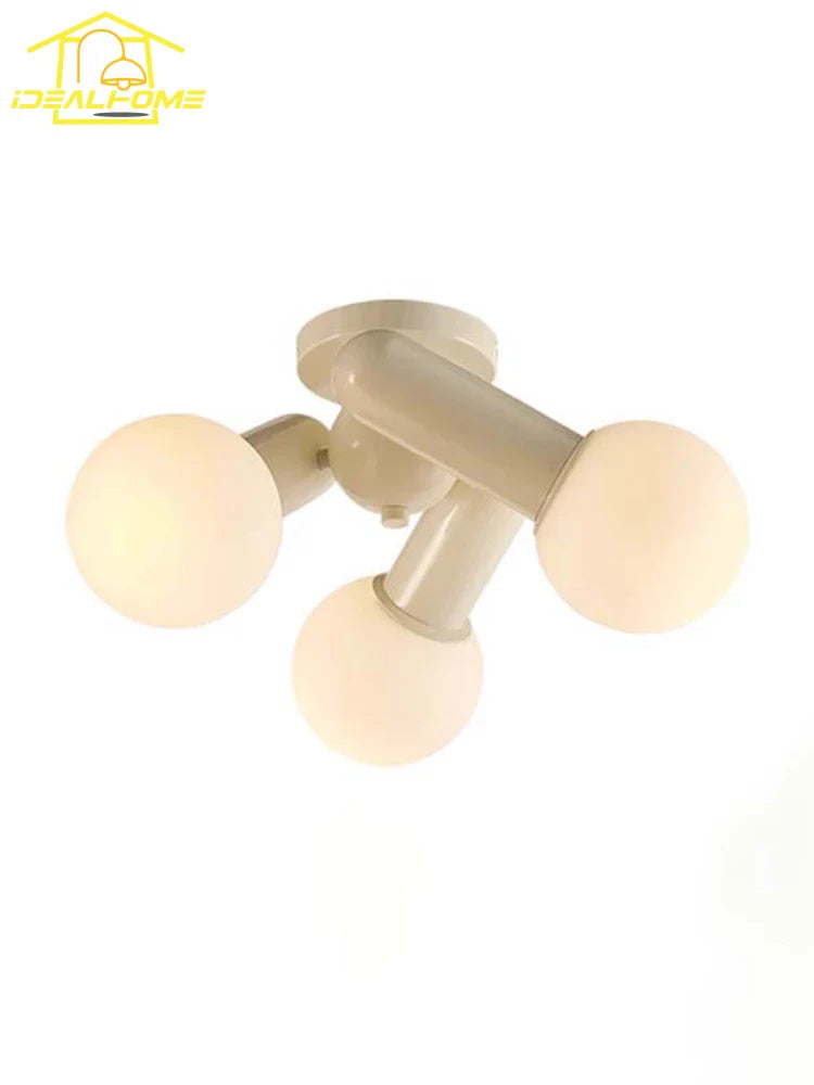 Afralia™ Cream Wind LED Ceiling Light - Modern, Warm, Simple Home Decor