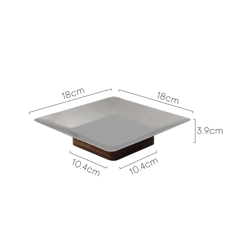 Afralia Acacia Wooden Fruit Bowl Tray for Living Room Coffee Table Décor