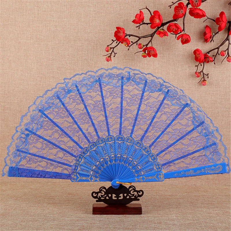 Afralia™ Flower Dance Hand Fan | Elegant Wedding Party Accessory